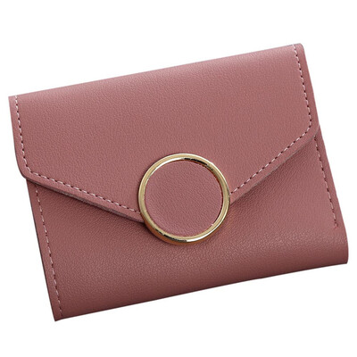 

Hot selling Women Simple Short Wallet Hasp Coin Purse Card Holders Handbag drop shipping 0522