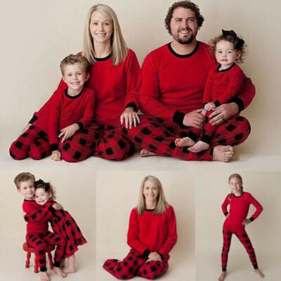 

Family Christmas Pajamas Set Xmas Pjs Matching Pyjamas Adult Kids Xmas Sleepwear