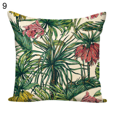 

Flower Green Plants Square Throw Pillow Case Cushion Cover Sofa Bed Car Decor