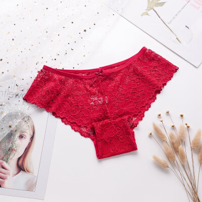 

Sexy Lace Panties Women Fashion Lingerie Cotton Embroidery Low Waist Briefs Women Underwear