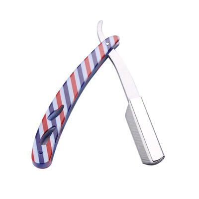 

Stainless Steel Folding Handle Razor Blades Holder Barber Hair Shaving Tool