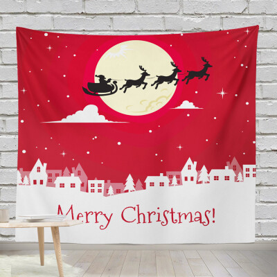 

Toponeto Hot Xmas Art Home Wall Hanging Tapestry Christmas Festival Bedspread Wall Decor