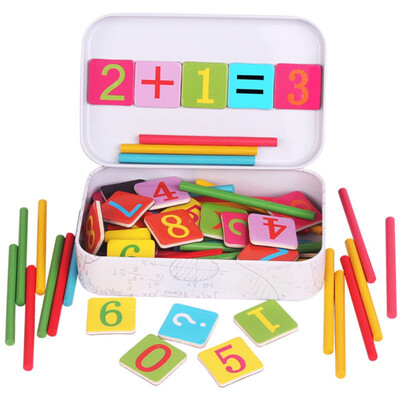

Baby Math Toy Wooden Stick Magnetic Mathematics Puzzle Education Learning Counting Number Toys Calculate Game Kids Gifts