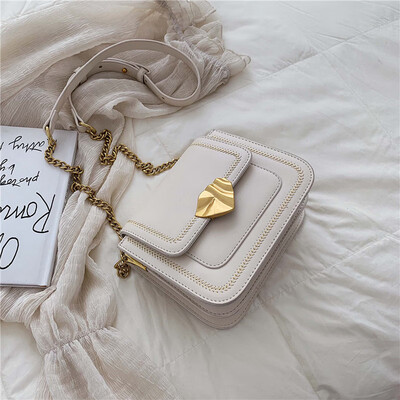 

Summer ins super fire bag female 2019 new Korean version of the fashion texture wild chain shoulder slung small square bag