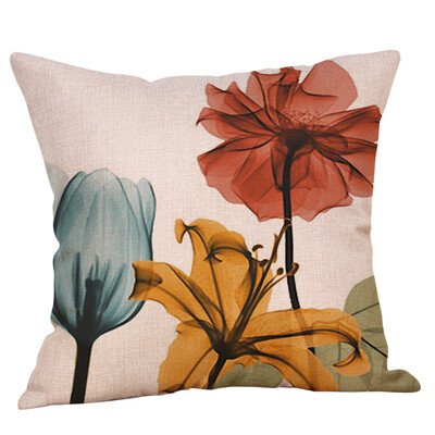 

〖Follure〗Retro Cotton Linen Home Sofa Decor Throw Pillow Case Flowers Cushion Cover