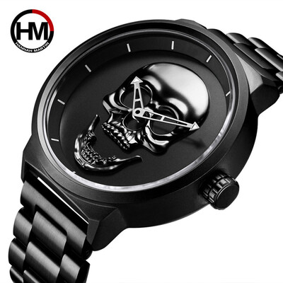 

Gobestart Fashion Simple High Quality Fashion Simple Demon Dial Men Mesh Belt Quartz watch