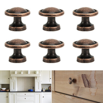 

6pcs Vintage Bronze Copper Drawer Knob Cabinet Cupboard Wardrobe Pull Handle