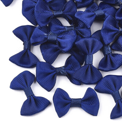 

Handmade Woven Costume Accessories Grosgrain Bowknot Blue 23x37x6mm