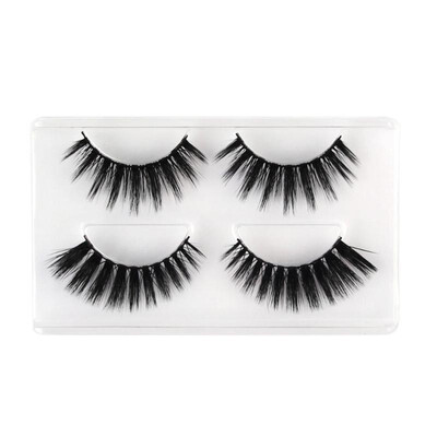 

2 Pairs 3D Soft Natural Thin Long Mink Handmade Grafting False Eyelashes