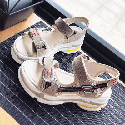 

Ins sandals female Korean version of students to ride fashion casual sports summer personality beach soft bottom tide