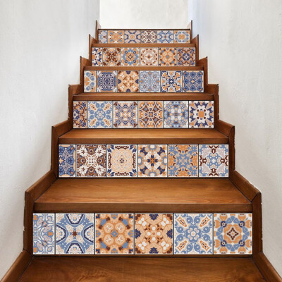 

〖Follure〗DIY Steps Sticker Removable Stair Sticker Home Decor Ceramic Tiles Patterns