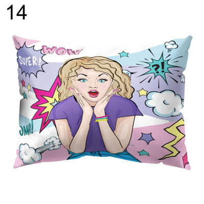 

Creative Beauty Printed Throw Square Pillow Case Cushion Cover Bedding Articles