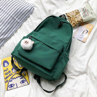 

Tailored Fashion Women Large Capacity Shoulder Bag Student Backpack Travel Couple Bag