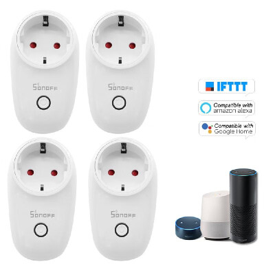 

5PCS SONOFF S26 ITEAD Wifi Smart Socket Wireless Remote Control Charging Adapter Smart Home Power Sockets USUKCNAUEU Type EF