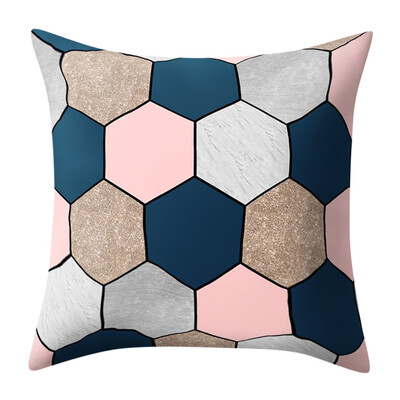 

〖Follure〗Geometric Marble Texture Throw Pillow Case Cushion Cover Sofa Home Decor