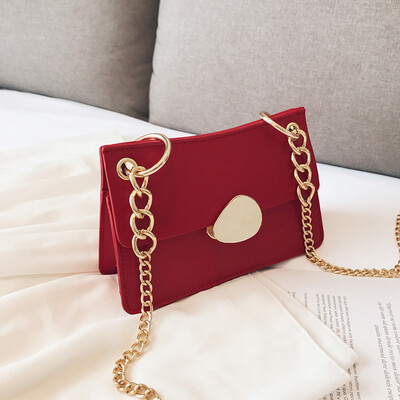 

Network celebrity foreign gas small bag new 2019 girl chain small square bag Korean version 100 lap womens bag single shoulder ba