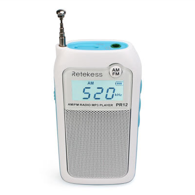 

Mini Portable Radio Music Player Retekess PR12 Radio FMAM MP3 Music Player