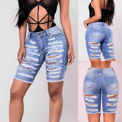 

Tailored Women Slim Washed Ripped Hole Short Mini Jeans Denim Sexy Pants Shorts