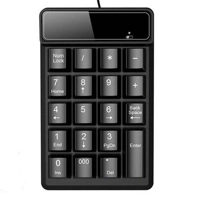 

Portable USB Wired 19 Keys Mini Digital Keyboard Waterproof Number Keypad