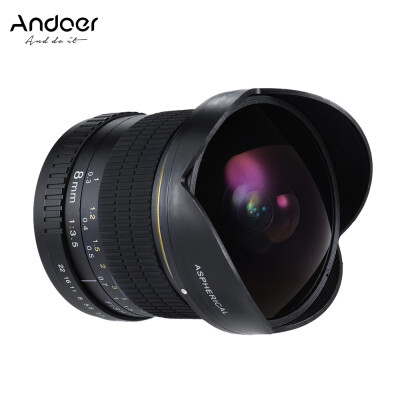 

Andoer 8mm F35 170° Ultra Wide HD Fisheye Aspherical Circular Lens for Nikon D7100 D7200 D7000 D300 D300S D5500 D810 D800 D800E