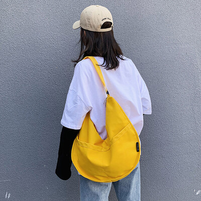 

Tailored Women Fashion Canvas Bag Large Capacity Dumplings Messenger Bag Shoulder Bag