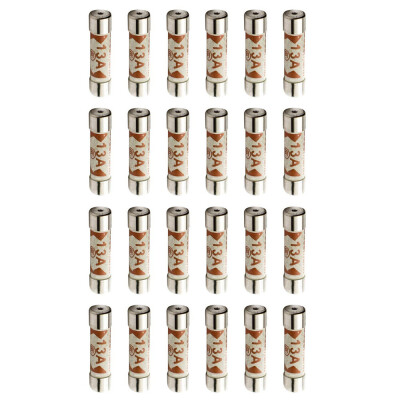 

〖Follure〗25Pcs British 13A Domestic Fuses Plug Top Household Mains 13amp Cartridge Fuse