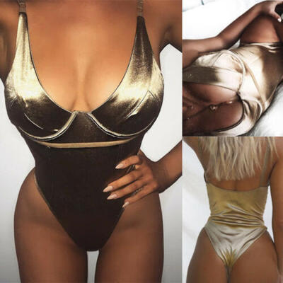 

Sexy Womens Shiny Backless Bodycon Bodysuit Jumpsuit Ballet Yoga Dance Leotard
