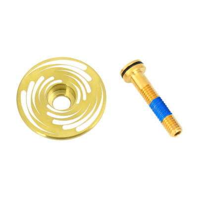 

Bicycle Titanium Alloy Handlebar Stem Bar Cap Bike Fork Headset Screw Thread