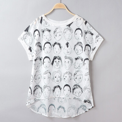 

Starmoon Womens Summer Short Sleeve O Neck Printed Casual Tee Shirt Top Blouse
