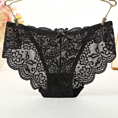 

Sexy Women Lace Low Waist Briefs Thongs Breathable Seamless Underwear Knickers