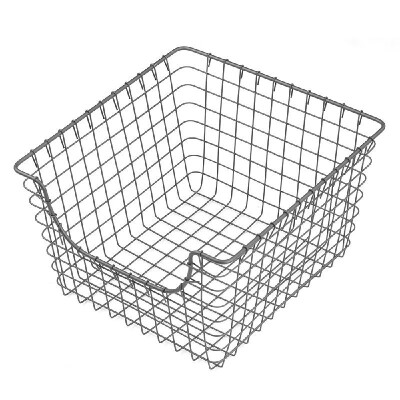 

US-003 Metal Wire Pantry Container Food Organizer Storage Basket Bin Storage Organizer Basket Food Container