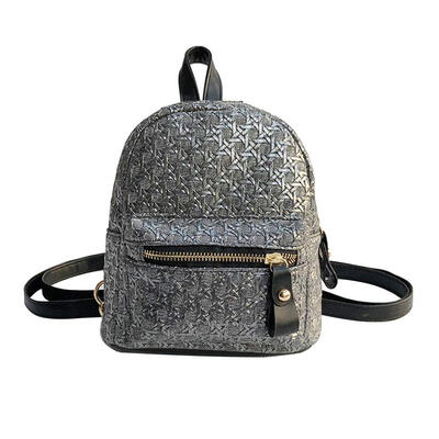 

Women Weave Pattern PU Leather School Shoulder Bags College Mini Backpacks