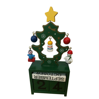 

Tailored Christmas Creative Gifts Wooden Calendar Decoration Decoration Mini Mini Wooden