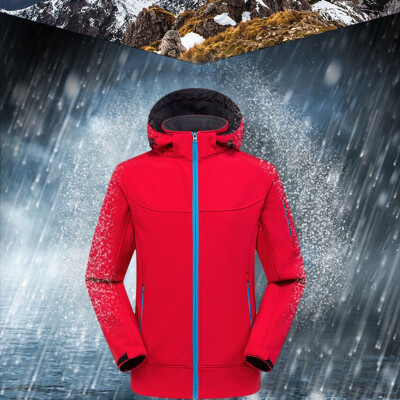 

Toponeto Men Winter Hooded Softshell For Windproof And Waterproof Soft Coat Shell Jacket