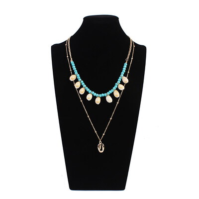 

Fashion Women Multi-layer Natural Simple Shell Pendent Necklace Bohemia Jewelry