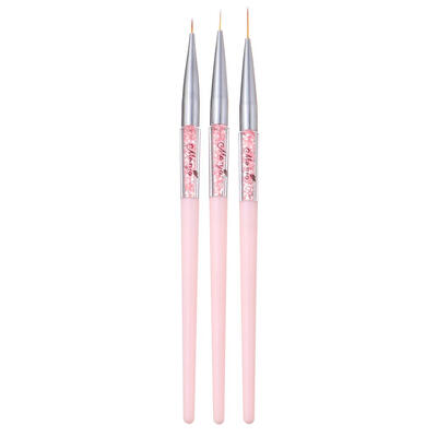 

3pcsSet 7911mm Rhinestones Nail Art Liner Pen DIY Painting Drawing Brush