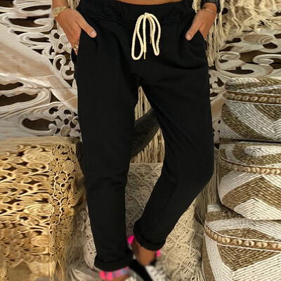 

Women Casual Gym Jogger Dance Harem Pants Sport Drawstring Baggy Hippie Trousers