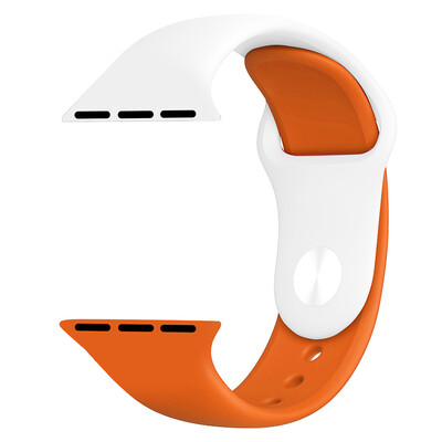 

〖Follure〗Two color Soft Weave Silicone Replacement Band Strap For Apple Iwatch 4 44mm