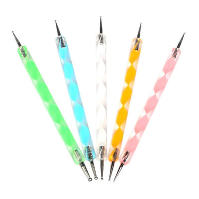 

5pcs Pottery Clay Ball Styluses Tools Polymer Clay Sculpture Dotting Tool