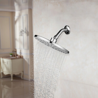 

Gobestart 9 Rainfall Shower Head Large Luxury Fixed Showerhead Made of Stainless Steel