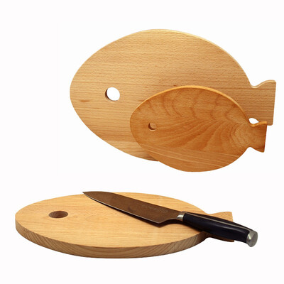 

SHISE Beech small fish shape pad small cutting board set of 3 5794
