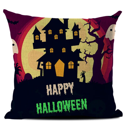 

Halloween Multi Designs Decorative Throw Pillow Cover Square Pillow Case With Zipper for Home Bar Halloween Hot Selling Supplies
