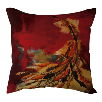 

〖Follure〗1 PC Cotton Linen Butterfly Home Decorative Throw Pillow Case Waist Cushion Cove