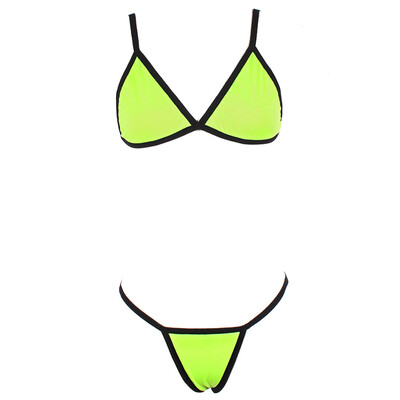

Toponeto Fashion Women Solid Patchwork Sexy Lingerie Underwear G-String Set