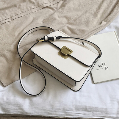 

Advanced sense of the sense of quality bag female 2019 new wave Korean version of the wild shoulder slung sleek minimalist small square bag