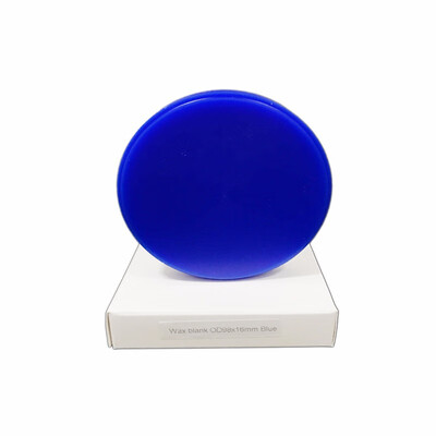 

98mm Open System CAD CAM milling blue white wax disc for dental lab zirconia casting material