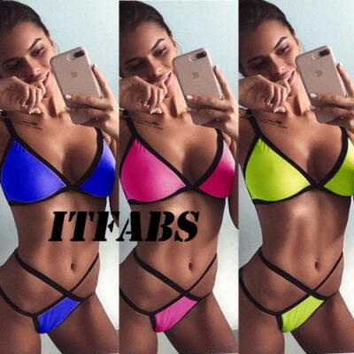 

2018 summer sexy Women Bandage high waist Bikini Swimwear Swimsuit