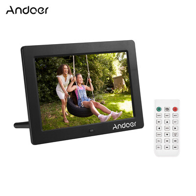 

Andoer 8 Inches IPS LED Digital Photo Frame Desktop Electronic Album 1280800 High Resolution Supports Music 1080P Video Player