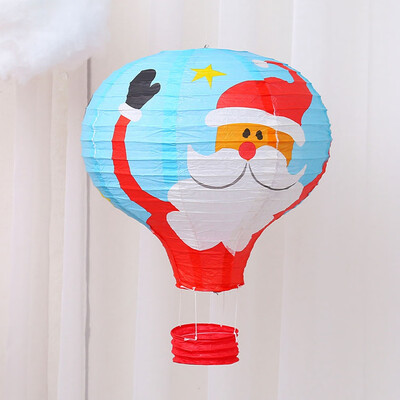 

Christmas Hot Air Balloon Paper Lantern Lampshade Party Decor UK
