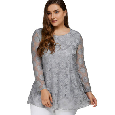 

Flower Print Floral Pattern Tie Lace Up Women Shirt Female Tops Tee Tunic Shirts Plus Size  5XL Loose Casual Clothing